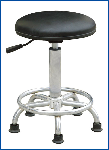 防静电PU皮革椅，防静电工作椅，防静电圆凳RS-201