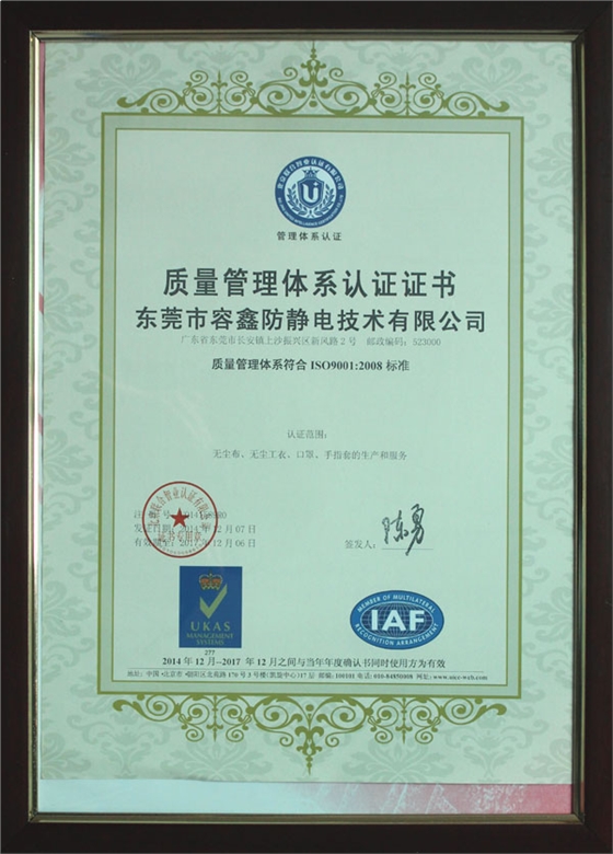质量管理体系ISO9001:2008
