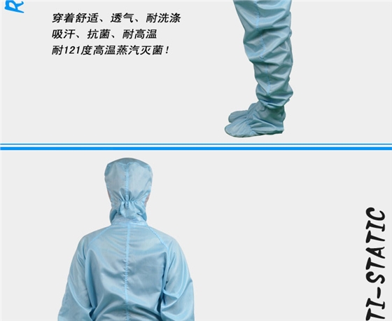 四连体无尘洁净服