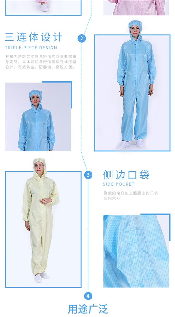 三连体防静电服