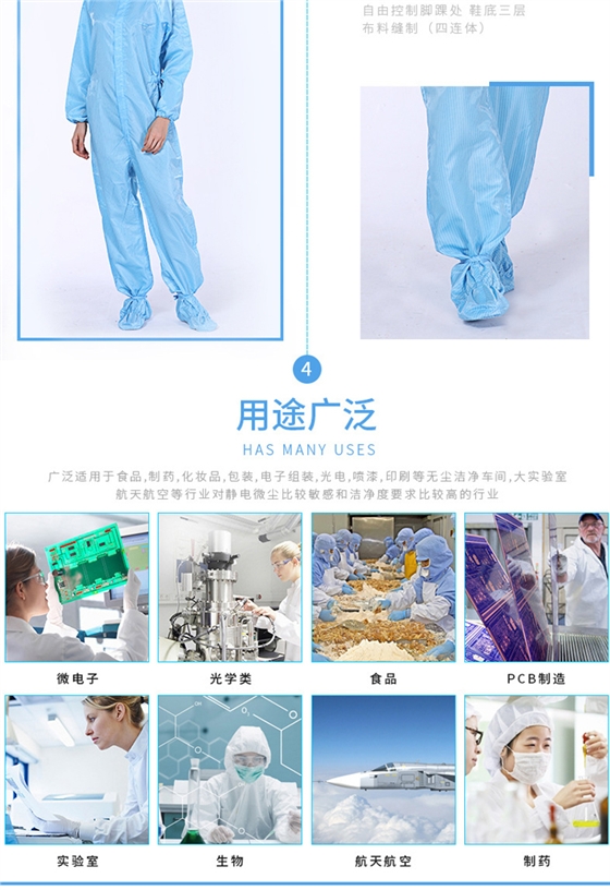 防静电四连体服 防静电四连体服