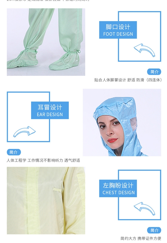 防静电四连体服 防静电四连体服