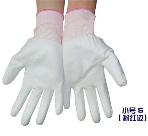 防静电尼龙掌涂PU手套