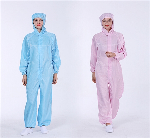 防静电连帽连体服