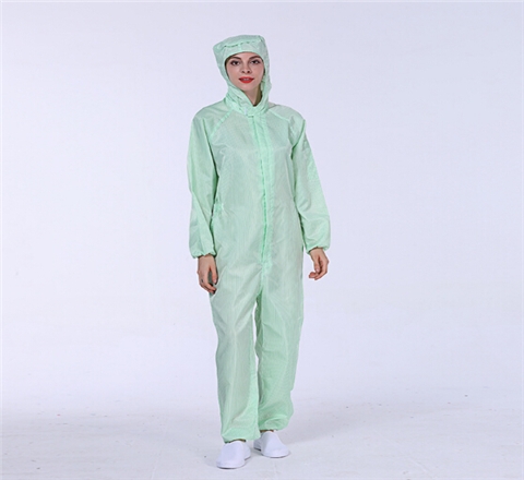 防静电连帽连体服