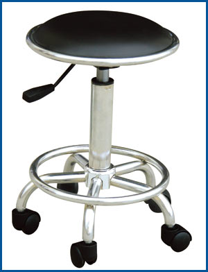 防静电PU皮革椅 防静电工作椅 防静电圆凳RS-201b