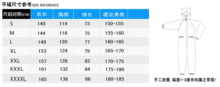 四连体无尘洁净服